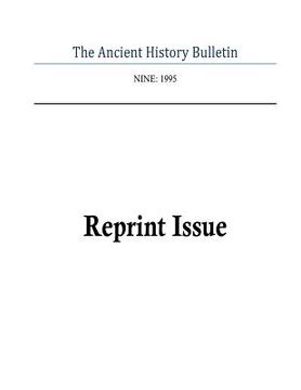 portada Ancient History Bulletin Volume Nine (in English)