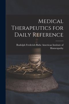portada Medical Therapeutics for Daily Reference (en Inglés)