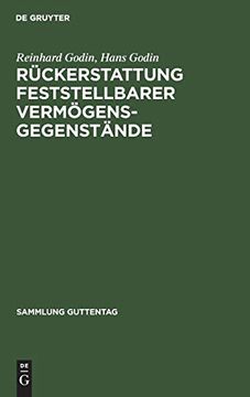 portada Rückerstattung Feststellbarer Vermögensgegenstände (en Alemán)