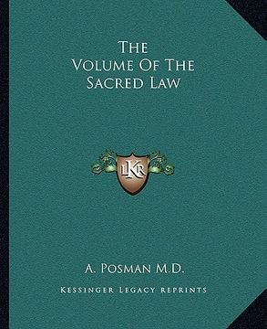 portada the volume of the sacred law (in English)