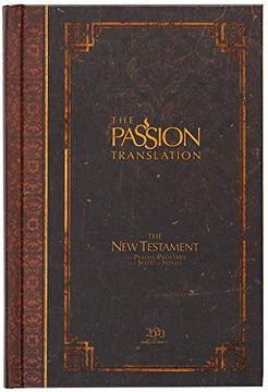 portada The Passion Translation new Testament With Psalms Proverbs and Song of Songs (2020 Edn) Espresso hb (en Inglés)