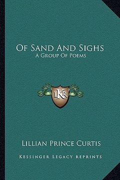 portada of sand and sighs: a group of poems (en Inglés)