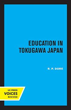 portada Education in Tokugawa Japan (en Inglés)