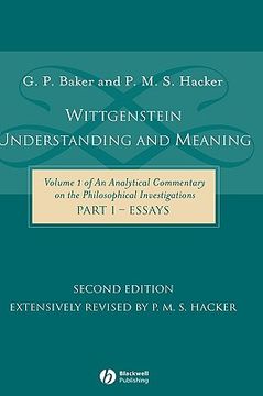 portada wittgenstein: understanding and meaning part one: essays (en Inglés)