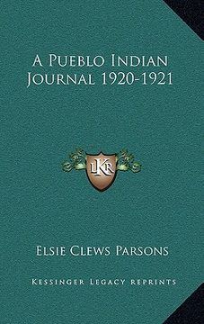 portada a pueblo indian journal 1920-1921 (en Inglés)