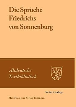 portada Die Sprüche Friedrichs von Sonnenburg 