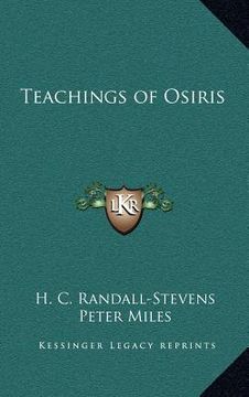 portada teachings of osiris (en Inglés)