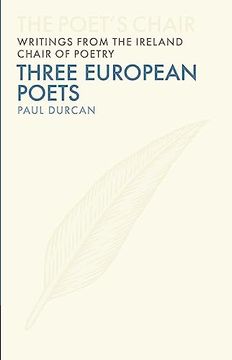 portada Three European Poets: Volume 6 (en Inglés)