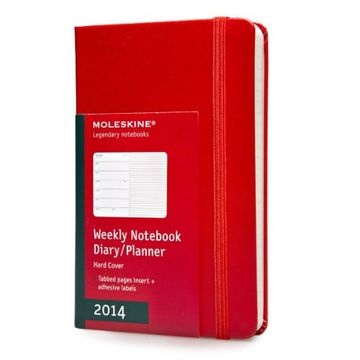 portada Moleskine 2014 Weekly Planner+Notes, 12 Month, Pocket, Red, Hard Cover (3.5 x 5.5) (Planners & Dats)