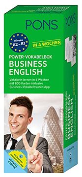 portada Pons Power-Vokabelbox Business English in 4 Wochen: Vokabelkarten und Wortschatz-App