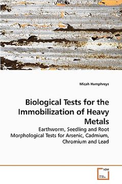 portada biological tests for the immobilization of heavy metals (en Inglés)