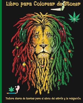 portada Libro para colorear de Stoner: Fumar hierba todos los días Gráficos para colorear para el alivio del estrés