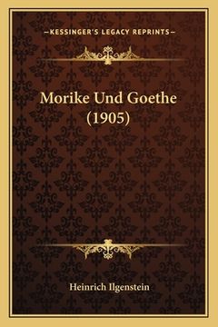 portada Morike Und Goethe (1905) (en Alemán)