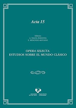 portada Opera Selecta. Estudios Sobre el Mundo Clásico