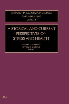 portada historical and current perspectives on stress and health (en Inglés)