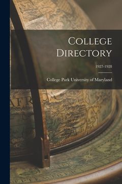 portada College Directory; 1927-1928 (en Inglés)