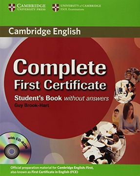 portada Complete First Certificate Student's Book with CD-ROM (en Inglés)