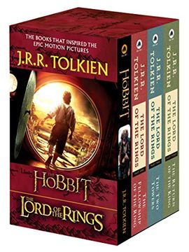 portada J. R. R. Tolkien 4-Book Boxed Set: The Hobbit and the Lord of the Rings (Movie Tie-In): The Hobbit, the Fellowship of the Ring, the two Towers, the Retu (in English)