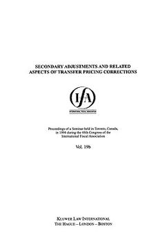 portada ifa: secondary adjustments and related aspects of transfer pricing corrections (en Inglés)