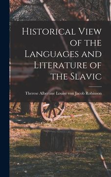 portada Historical View of the Languages and Literature of the Slavic