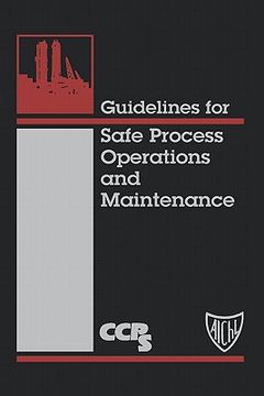 portada guidelines for safe process operations and maintenance (en Inglés)