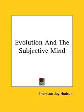 portada evolution and the subjective mind (en Inglés)