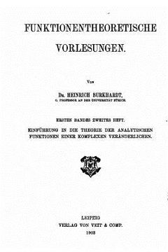portada Funktionentheoretische Vorlesungen (en Alemán)