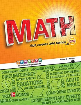 portada glencoe math course 2, student edition, volume 2