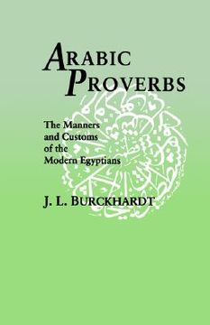 portada arabic proverbs: the manners and customs of the modern egyptians