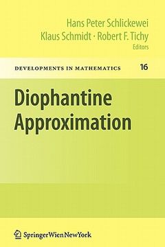 portada diophantine approximation: festschrift for wolfgang schmidt (in French)