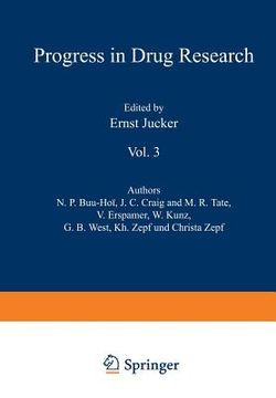 portada Fortschritte Der Arzneimittelforschung / Progress in Drug Research / Progrès Des Recherches Pharmaceutiques: Vol. 3 (en Inglés)