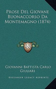 portada Prose Del Giovane Buonaccorso Da Montemagno (1874) (in Italian)
