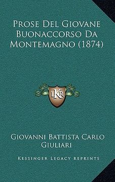 portada Prose Del Giovane Buonaccorso Da Montemagno (1874) (en Italiano)