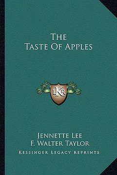 portada the taste of apples (in English)