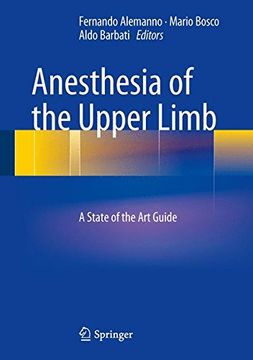 portada Anesthesia of the Upper Limb: A State of the Art Guide
