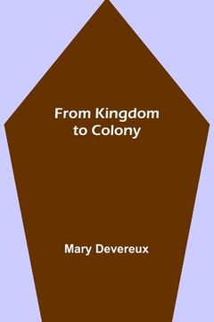 portada From Kingdom to Colony