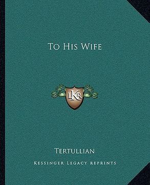 portada to his wife (en Inglés)