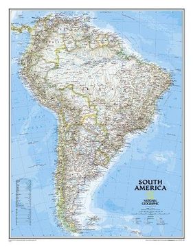 portada South America Classic, Enlarged &, Laminated: Wall Maps Continents: PP.NGC620069 (National Geographic Reference Map)