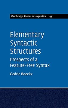 portada Elementary Syntactic Structures (Cambridge Studies in Linguistics) (en Inglés)