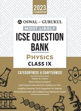 portada Oswal - Gurukul Physics Most Likely Question Bank: ICSE Class 9 For 2023 Exam 