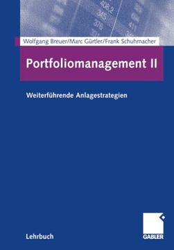 portada Portfoliomanagement ii: Weiterführende Anlagestrategien (en Alemán)