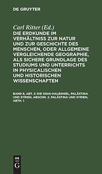 portada Die Sinai-Halbinsel, Palästina und Syrien, Abschn. 2. Palästina und Syrien, Abth. 1 (in German)