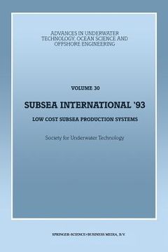 portada Subsea International' 93: Low Cost Subsea Production Systems (en Inglés)