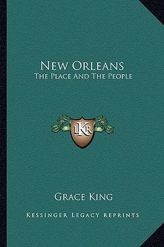 portada new orleans: the place and the people (in English)