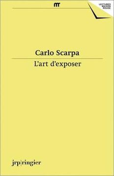 portada carlo scarpa: l'art d'exposer (en Inglés)