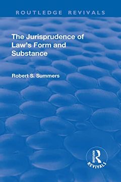 portada The Jurisprudence of Law's Form and Substance (en Inglés)