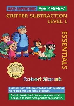 portada Math Superstars Subtraction Level 1: Essential Math Facts for Ages 4 - 7
