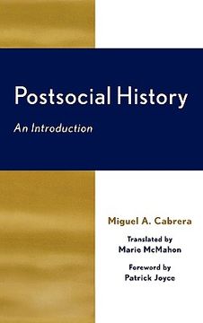 portada postsocial history: an introduction (in English)