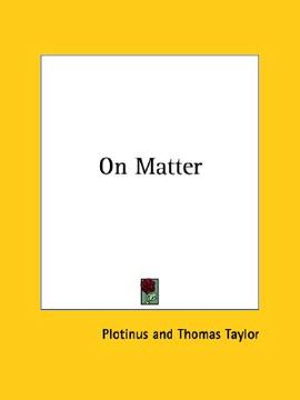portada on matter (in English)
