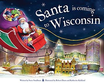 portada Santa is Coming to Wisconsin (en Inglés)